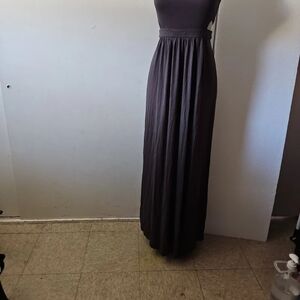 Alythea Dark Gray Maxi Dress